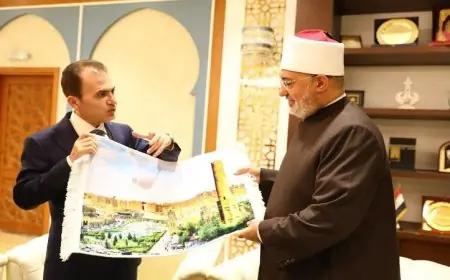 مفتي الجمهورية يلتقي وزير أوقاف كردستان العراق لتعزيز العلاقات والتعاون المشترك