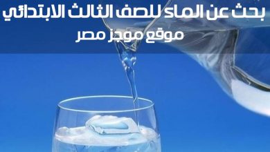 Photo of بحث عن الماء للصف الثالث الابتدائي PDF ” بنك المعرفة المصري “
