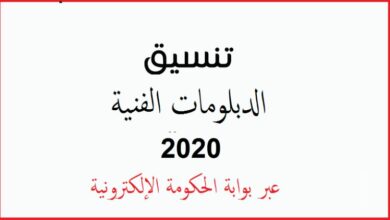 Photo of تنسيق الدبلومات الفنية 2020 معاهد التمريض 75% والمدارس الثانوية 60%