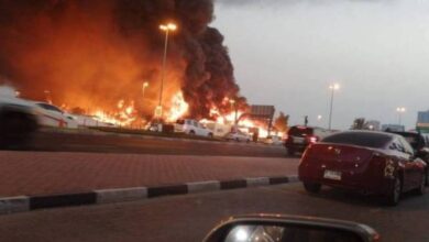 Photo of سبب حريق سوق سالم في عجمان في الامارات