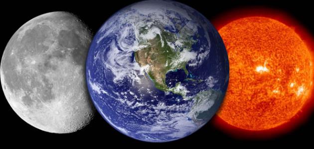 العلاقة بين الشمس والقمر والأرض وأهمية كل عنصر