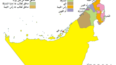 Photo of خريطة الامارات العربية المتحدة والسبع إمارات