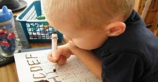 تعليم كتابة الحروف العربية للأطفال بالنقاط خطوة بخطوة