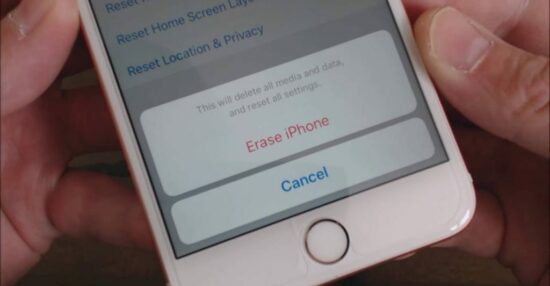 How does a factory reset work for the iPhone?