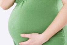 شكل بطن الحامل بتوأم في الشهر الثامن