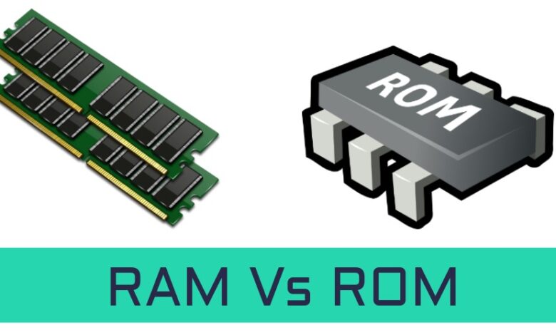 الفرق بين ram و rom