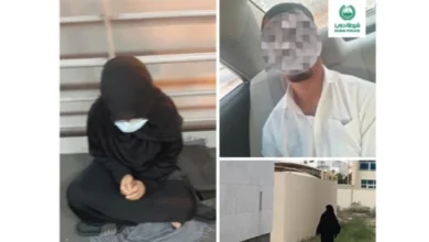 شرطة دبي تلقي القبض على “متسول” متنكر بزي نسائي