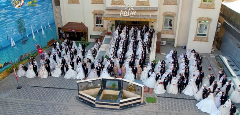 المنطقة الشمالية العسكرية تنظم حفل زفاف جماعى لـ500 شاب وفتاة من الأسر الأكثر احتياجا