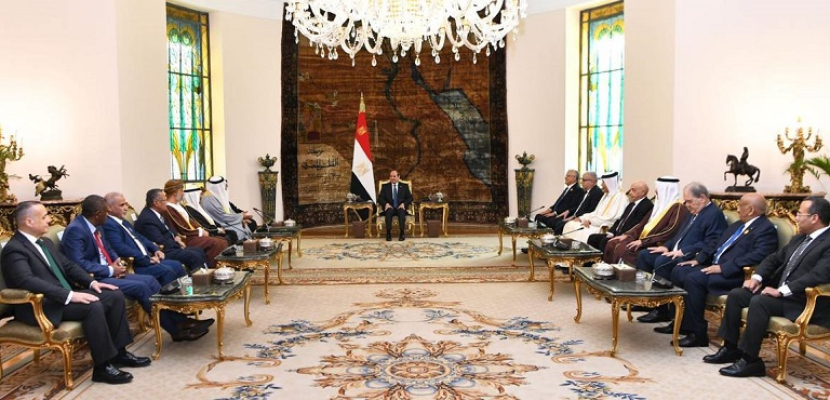 الرئيس السيسي يؤكد المسئولية الكبيرة للمجالس والبرلمانات العربية للدفع قدماً بمسيرة التكامل العربي